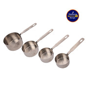 Madhura’s Recipe Stainless Steel Measuring Cups & Spoons set for Cooking & Baking – 4 stackable Cups & 4 Spoons
