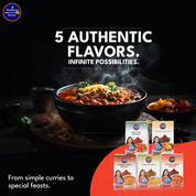 Madhura’s Recipe Premium Combo Pack of 5 – Kanda Lasun, Goda, Byadgi Mirch, Malvani, Sunday Masala