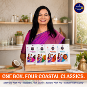 Madhura's Recipe Premium Fish Premix Combo Pack of 4 | Malvani & Kokani Fish Fry & Fish Curry Mix | Ready-to-Cook Maharashtrian Seafood Premix