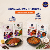 Madhura's Recipe Premium Fish Premix Combo Pack of 4 | Malvani & Kokani Fish Fry & Fish Curry Mix | Ready-to-Cook Maharashtrian Seafood Premix