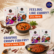 Madhura's Recipe Premium Fish Premix Combo Pack of 4 | Malvani & Kokani Fish Fry & Fish Curry Mix | Ready-to-Cook Maharashtrian Seafood Premix