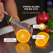 Madhura’s Recipe Premium 5-Piece Kitchen Knife Set – SS420 Stainless Steel