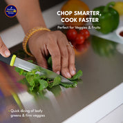 Madhura’s Recipe Premium 5-Piece Knife Set – SS420 Food-Grade Blades with Soft-Grip Handles, Sharp, Durable