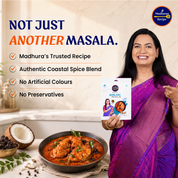 Madhura's Recipe Kokani Fish Curry Mix | Ready-to-Cook Fish Curry Masala | Authentic Maharashtrian Premix | Pack of 3 (50g Each)
