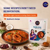 Madhura's Recipe Kokani Fish Curry Mix | Ready-to-Cook Fish Curry Masala | Authentic Maharashtrian Premix | Pack of 3 (50g Each)