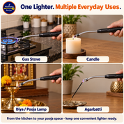 Madhura’s Recipe USB Rechargeable Electric Lighter | Flameless Arc Kitchen & Candle Lighter