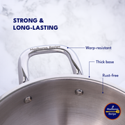 Madhura’s Recipe Premium Triply Kadhai with Lid – 22cm, 2L