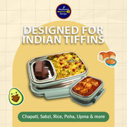 Madhura’s Recipe Stainless Steel Lunch Box for Kids & Family, airtight, easy to carry, Durable & food-Safe, Reusable; Built to Last