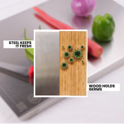 Madhura’s Recipe Stainless Steel Countertop Chopping Board – Large, 41 × 29cm