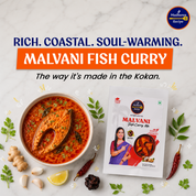 Madhura's Recipe Malvani Fish Curry Mix | Ready-to-Cook Fish Curry Masala | Authentic Maharashtrian Premix | Pack of 3 (50g Each)
