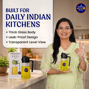 Madhura’s Recipe 2-in-1 Glass Oil Dispenser & Sprayer – 500ml