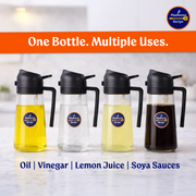 Madhura’s Recipe 2-in-1 Glass Oil Dispenser & Sprayer – 500ml