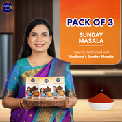 Madhura’s Recipe Sunday Masala - Authentic Sunday Special Masala- Pack Of 3, 100gm Each